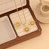 304 Stainless Steel Pendant Necklaces & Stud Earrings Sets FS-WGB7A35-03-1