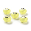 Pearlized Resin European Beads RESI-M001-01E-1