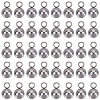 80Pcs 304 Stainless Steel Sphere Charms STAS-SC0010-03P-1