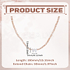 1Pc Glass Rondelle Beaded Necklaces NJEW-LP0007-23W-2