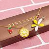 Alloy Enamel Pendants ENAM-SZ0001-17G-4