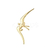 304 Stainless Steel Swallow Cuff Open Ring for Women RJEW-L337-01G-2