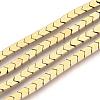 Electroplate Non-magnetic Synthetic Hematite Beads Strands G-Q486-69F-1