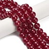 Lab Grown Red Corundum Beads Strands G-L634-B03-10mm-1