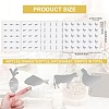 40 Sheets 4 Patterns PVC Waterproof Self-Adhesive Sticker Sets STIC-OC0001-11D-2