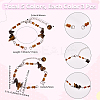 15Pcs 5 Styles Synthetic Turquoise & Natural Rose Quartz & Tiger Eye & Amethyst & Red Jasper Chips & Handmade Seed Beads Bracelet Making AJEW-SC0031-86-2
