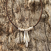 Teardrop Bohemian Style Alloy Pendant Necklaces FS-WG785B4-01-2