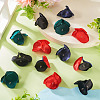 20Pcs 5 Style Silk Artificial Rose Flower Pendant PALLOY-TA00174-5