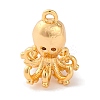 Brass Pendants With Clear Cubic Zirconia KK-S403-01G-2