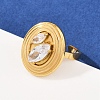 304 Stainless Steel Cuff Rings for Women RJEW-S639-05G-3