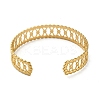 304 Stainless Steel Hollow Open Cuff Bangles LS-BJEW-M316-03G-3