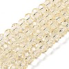 Transparent Baking Paint Glass Beads Strands LS-DGLA-A034-T8mm-D02-1
