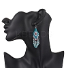 Natural Apatite Rhombus Dangle Earrings EJEW-MZ00567-02-3