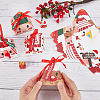 32Pcs 4 Style Christmas Theme Pyramid Shaped Paper Bakery Boxes BAKE-BC0001-01-3