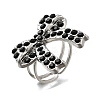 304 Stainless Steel Open Cuff Rings for Women RJEW-F178-01P-02-2