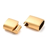 Ion Plating(IP) 304 Stainless Steel Magnetic Clasps with Glue-in Ends STAS-G136-05G-2
