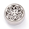 304 Stainless Steel Magnetic Diffuser Locket Aromatherapy Essential Oil Buckle AJEW-M027-03P-3