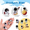 9Pcs 9 Style Astronaut Brooch Pins JEWB-SZ0001-36-2