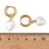 202 Stainless Steel & Natural Baroque Pearl Hoop Dangle Earrings EJEW-JE07334-5