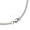 Non-Tarnish 201 Stainless Steel Box Chain Scottish Luckenbooth Thistle Heart Pendant Necklaces for Women LS-NJEW-U005-02P-3