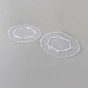 Organza Round Drawstring Bags with Sequins ABAG-H115-01-2