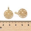 Brass Micro Pave Cubic Zirconia Pendants KK-P260-22G-3