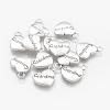 Tibetan Style Heart Alloy Pendants X-TIBEP-Q043-201-RS-1