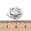 Brass Micro Pave Clear Cubic Zirconia Box Clasps KK-P291-34P-3