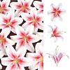 PVC Artificial Lily Flower Heads DIY-WH0591-594-1