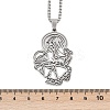 201 Stainless Steel Pendant Necklaces LS-NJEW-K283-09P-3