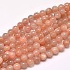 Natural Sunstone Round Bead Strands LS-G-F266-11-6mm-1