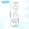 10Pcs 201 Stainless Steel Pendants STAS-UN0060-25-3