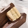 304 Stainless Steel Cuff Rings for Women LS-RJEW-F175-02G-03-4