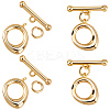 10Sets Brass Toggle Clasps KK-BBC0025-38-1