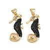 Brass Micro Pave Cubic Zirconia Pendants KK-S526-67G-1