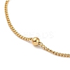 Ion Plating(IP) 304 Stainless Steel Satellite Chain Necklace for Men Women NJEW-E076-01G-2
