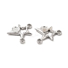 Non-Tarnish 304 Stainless Steel Cabochon Connector Settings LS-STAS-B032-41P-3