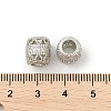 Brass Micro Pave Cubic Zirconia European Beads LS-KK-P297-05P-01-2