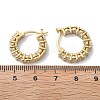 Brass Micro Pave Clear Cubic Zirconia Hoop Earrings EJEW-K083-42G-3