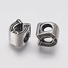Ion Plating(IP) 304 Stainless Steel European Beads STAS-J022-051AS-1