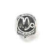 Brass Clear Cubic Zirconia European Beads LS-FIND-M049-01AS-03-1