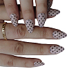 1 Bag Polka Dot Plastic Press On False Nails MRMJ-CP0001-65B-8