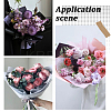 114Pcs Square Cotton Flower Bouquet Wrapping Paper Decoration AJEW-SP0004-30B-7