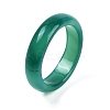 Dyed & Heated Natural Striped Agate/Banded Agate Finger Rings for Women RJEW-Z075-02W-2