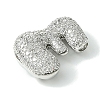 Rack Plating Brass Cubic Zirconia Pendants KK-S378-02P-E-2