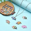 14Pcs 14 Colors Alloy Enamel Pendants FIND-YW0006-24-5