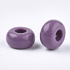 Opaque Acrylic European Beads SACR-T344-06E-2