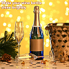 4Pcs Brass Rhinestone Wine Glass Charms HJEW-OC00213-5