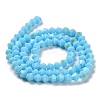 Opaque Solid Color Imitation Jade Glass Beads Strands GLAA-F029-P4mm-D12-2