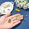 10 Bags Brass Magnetic Clasps with Loops KK-FS0002-02P-6